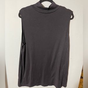 Croft & Barrow 2x black mock neck sleeveless top